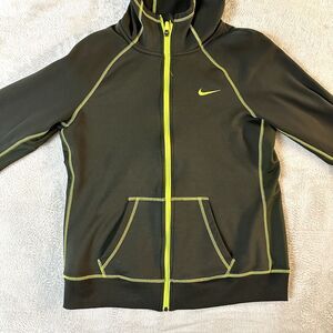Nike Therma-Fit Hoodie, Hooded Sweatshirt, Jacket, Olive‎ Green, Size L